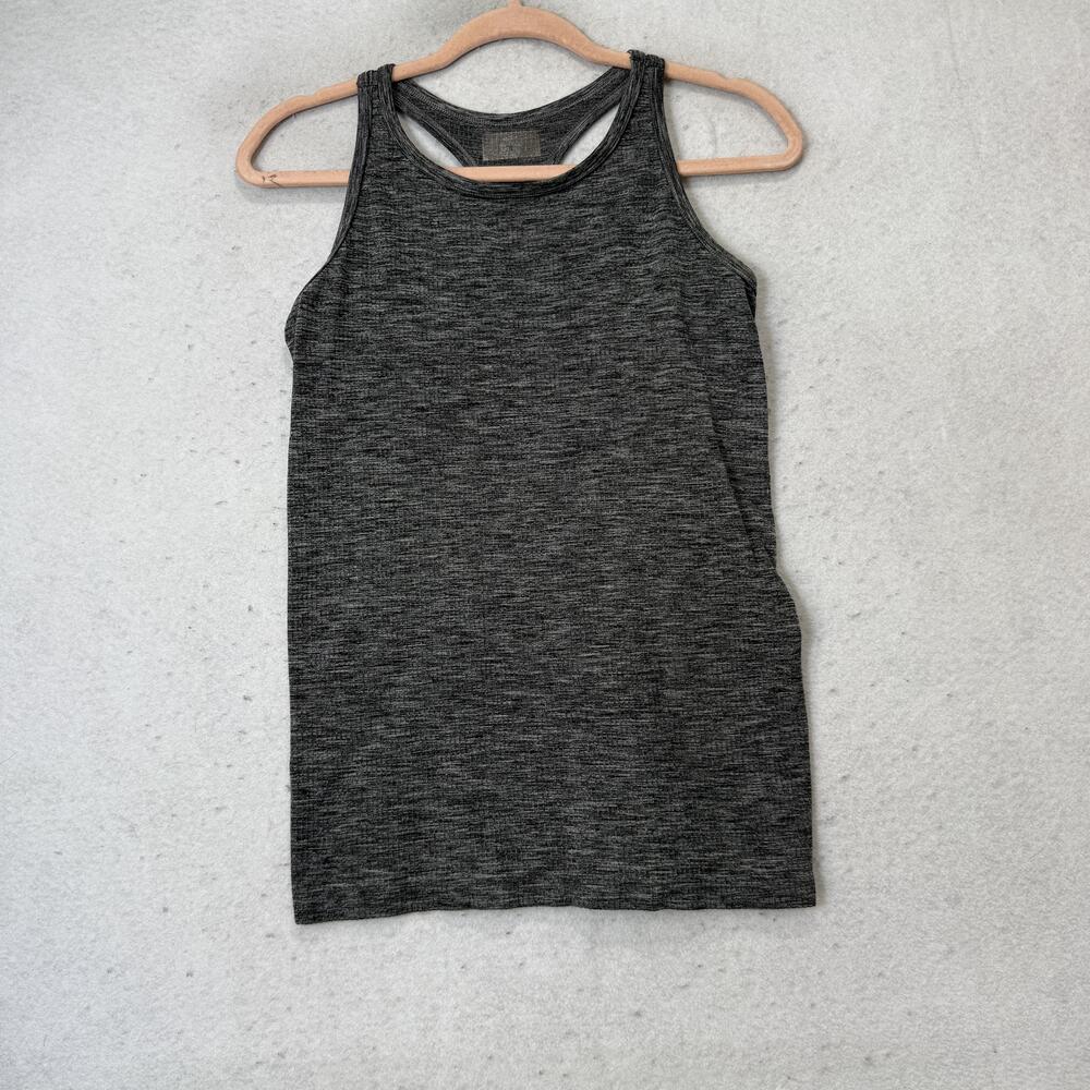 Athleta Tank Top Womens Small Gray Scoop Neck Racerback Athletic Yoga Gym